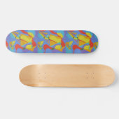 Art de plateau de skateboard abstrait coloré (Horz)