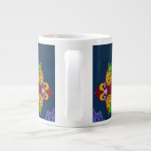 Art de poisson abstrait en écriture thaïe | Mug gé (Dos)