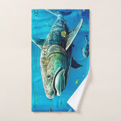 Art de prédateur océanique requin (Serviette à main)