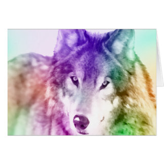 Art de regard fixe de loup