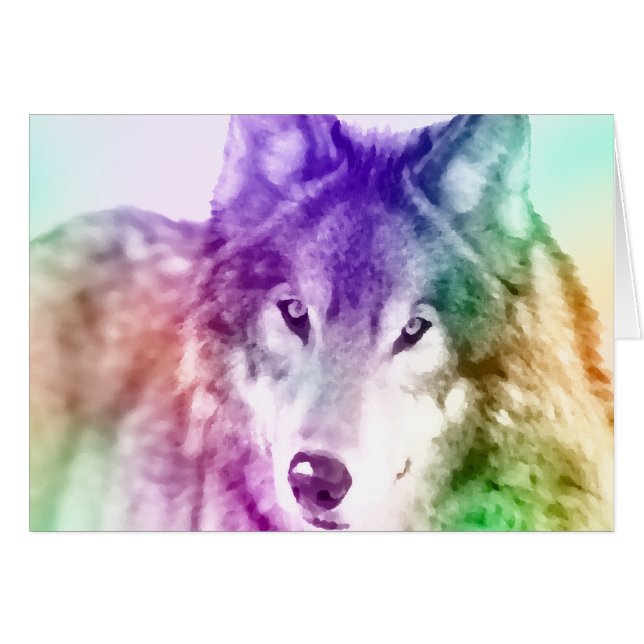 Art de regard fixe de loup (Devant horizontal)