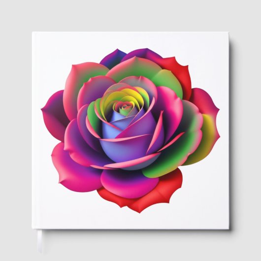 Art de rose arc-en-ciel vibrant (Recto)