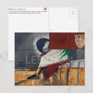 Art de rue à Beyrouth, Liban Carte postale de voya
