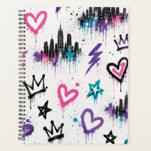 Art de rue graffiti urbain New York City Skyline