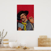 Art de salle de poker Impression de cow-boy occide (Cuisine)