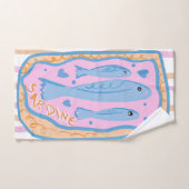 Art de sardine mignon (Serviette à main)