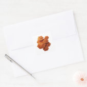Art de sticker abstrait orange carré (Enveloppe)