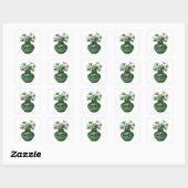 Art de stickers abstrait argent dynamique (Feuille)