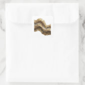 Art de stickers abstrait argenté croquant (Sac)