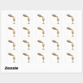 Art de stickers Luxe Argent (Feuille)