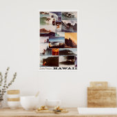 Art de surf à Hawaii Photo de surfeur Impression h (Cuisine)