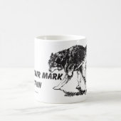 Art de tasse de loup et de slogan (Centre)