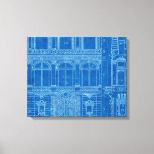Art de toile d'antan "Feed Blue"