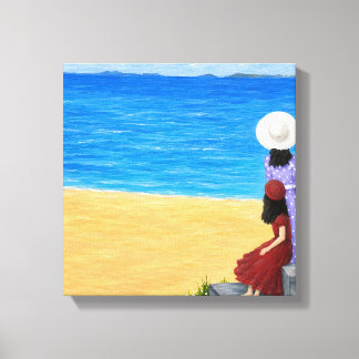 art de toile de plage