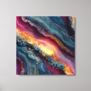 Art de toile en marbre d'agate