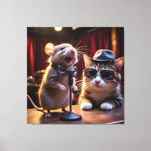 Art de toile numérique 3D coloré – Décoration mura