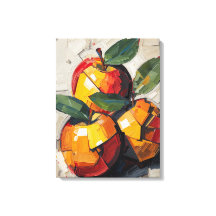 Art de toile pomme cubisme moderne - Abstrait vibr