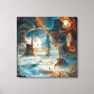 Art de toile surréaliste à l'aquarelle