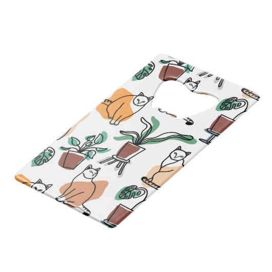 Art de trait dessin chats et fleurs (Dos Angle)