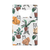 Art de trait dessin chats et fleurs (Dos)