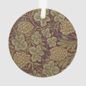 Art de vigne rouge vert William Morris (dos)