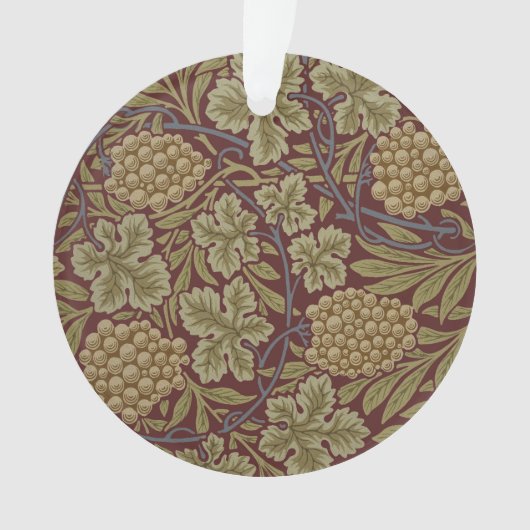 Art de vigne rouge vert William Morris (devant)