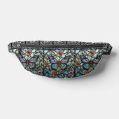 art de vitrail papillon bleu vintage (Poser)