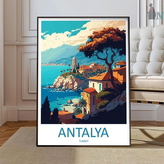 Art de voyage à Antalya Impression murale Antalya