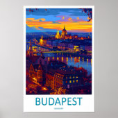 Art de voyage à Budapest Impression sur toile Buda (Devant)