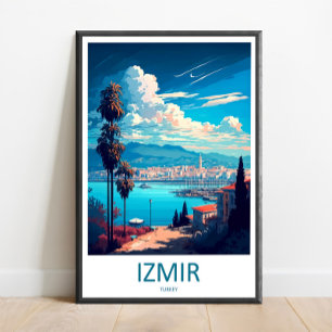 Art de voyage à Izmir Impression murale Izmir Déco
