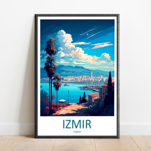 Art de voyage à Izmir Impression murale Izmir Déco