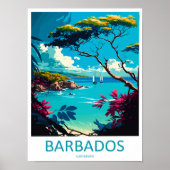 Art de voyage à la Barbade Impression murale Barba (Devant)