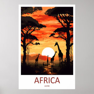 Art de voyage Afrique Impression murale Afrique Su