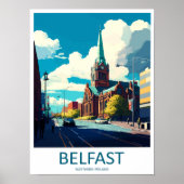 Art de voyage de Belfast Impression murale Belfast (Devant)