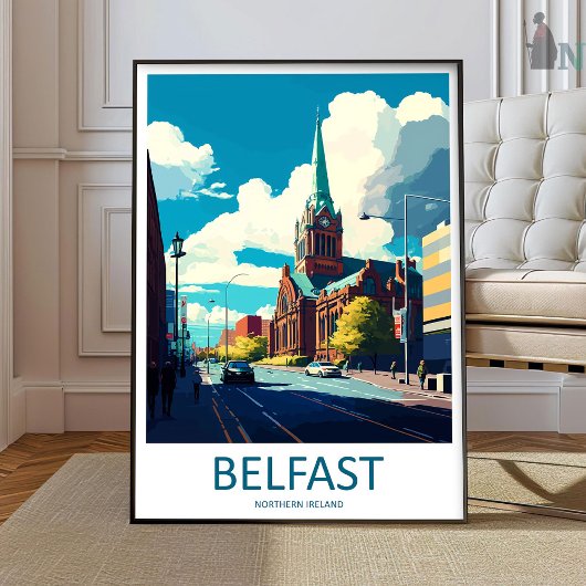 Art de voyage de Belfast Impression murale Belfast