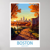 Art de voyage de Boston Impression murale Décorati (Devant)