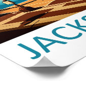 Art de voyage Jacksonville Impression murale Jacks (Coin)