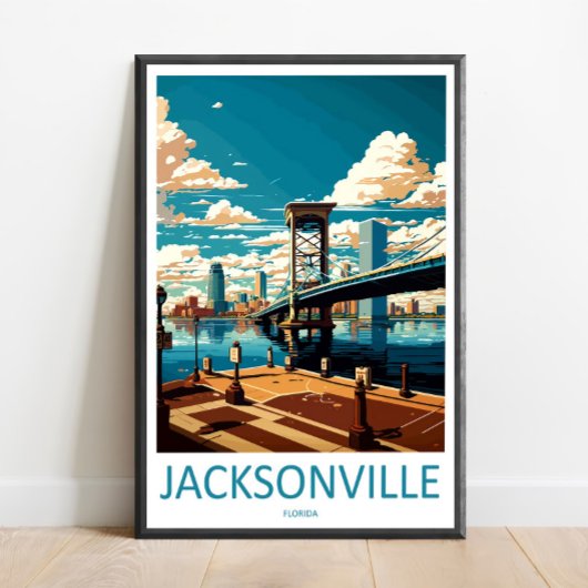 Art de voyage Jacksonville Impression murale Jacks