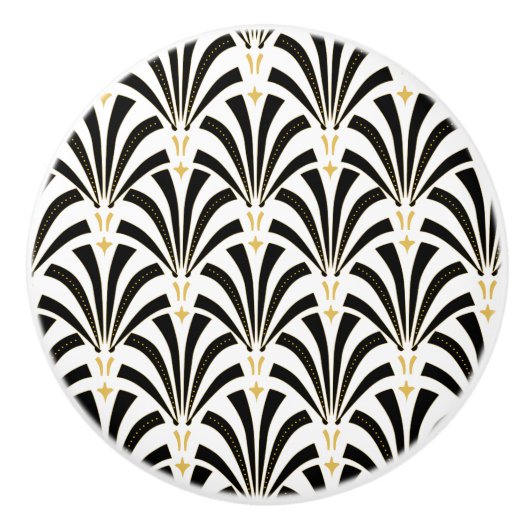 Art Deco 1920-architectuur Keramische Knop (Voorkant)