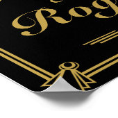 Art Déco 1920 Gatsby style mariage accueil imprime (Coin)