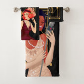 Art Déco 1920 Glam Ladies Gold Black (En situation)