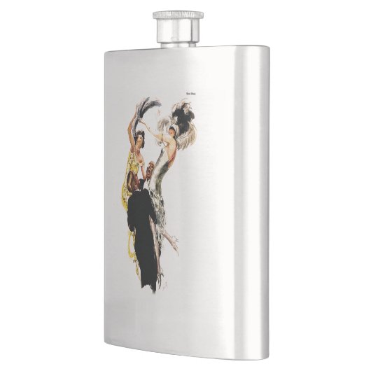 Art Deco 1920s Jazz Leeftijd Heupfles (Links)