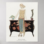 Art Déco 1922 Barbier Illustration de mode (Devant)