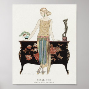 Art Déco 1922 Barbier Illustration de mode