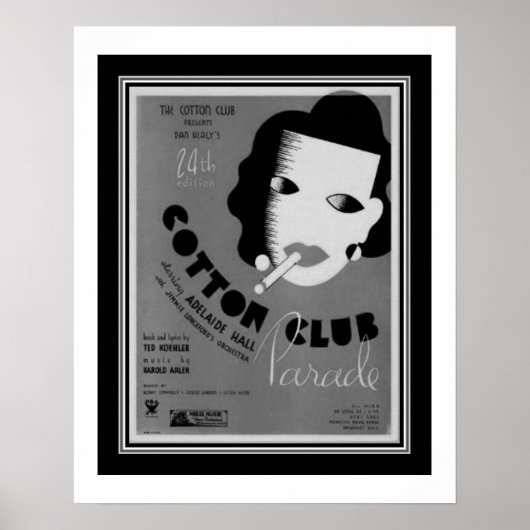 Art Deco 1934 Cotton Club Parade Poster (Voorkant)