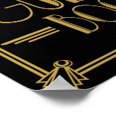 Art Deco 20'er stijl "gastenboek" print (Hoek)