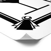 Art Deco 20's stijl "Cocktail Bar BLACK Poster (Hoek)