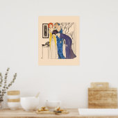 Art Deco 3 Paul Poiret-jurken van Paul Iribe Poster (Keuken)