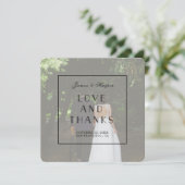 Art Deco | Aangepaste foto dankkaart Kaart (Staand voorkant)