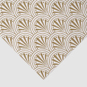 Art Deco  Abstract Geometrisch Beige en Goud Tissuepapier (Detail)